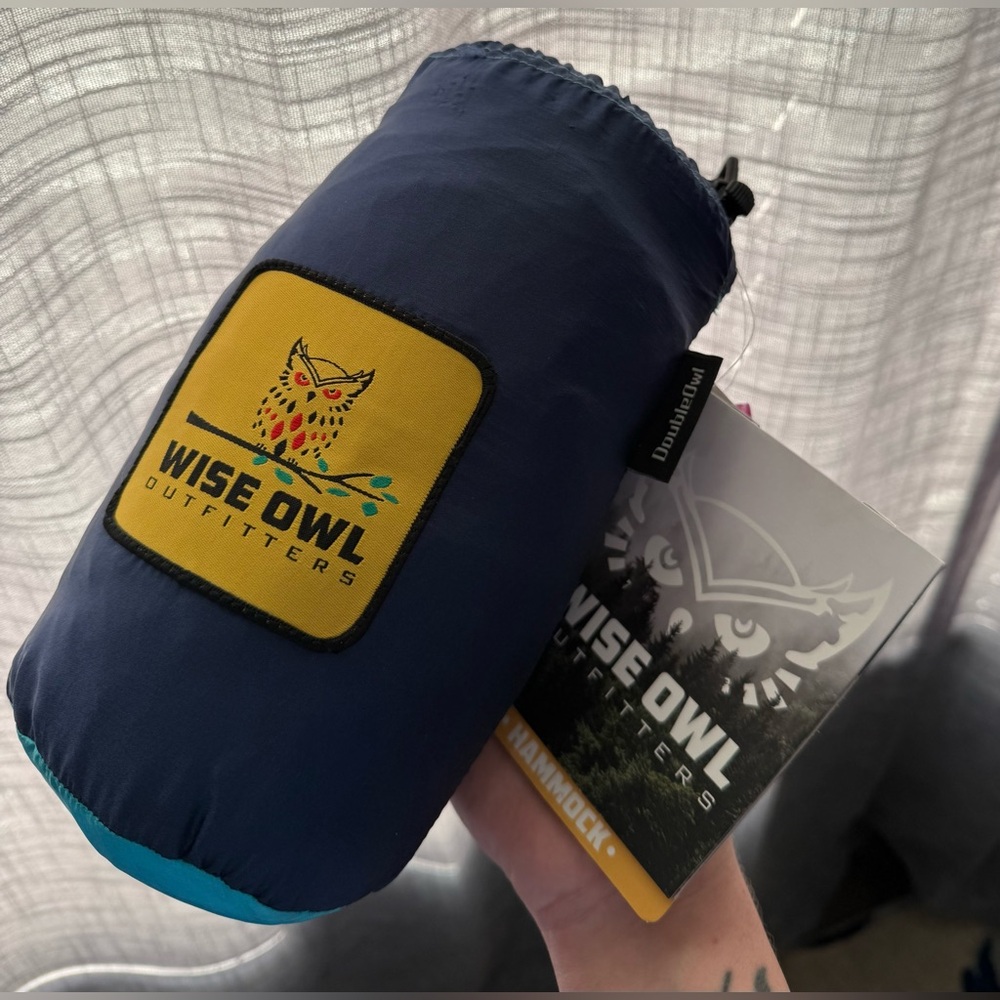 Wise Owl Outfitters Collapsable Blue Hammock Never Used New With Tags